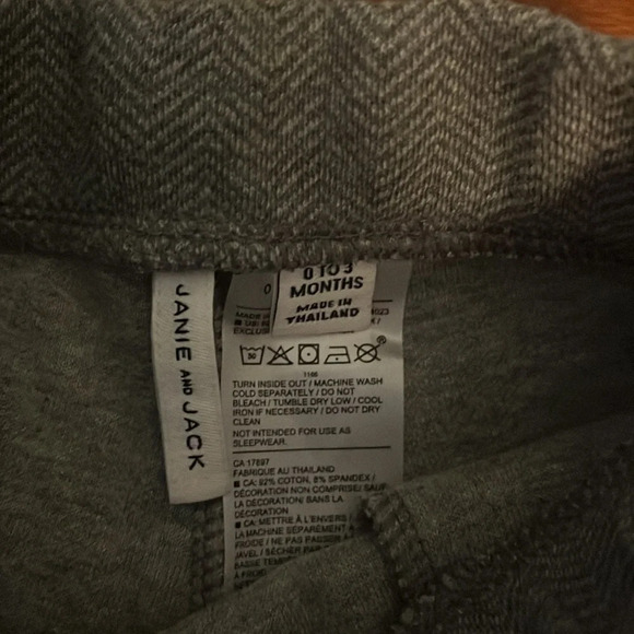 Janie and Jack Fair Isle Shawl Cardigan Herringbone Jogger Hat Pom 0-3m Baby - Picture 9 of 13